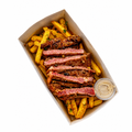 Pepper Cream Steak on Potatoes
